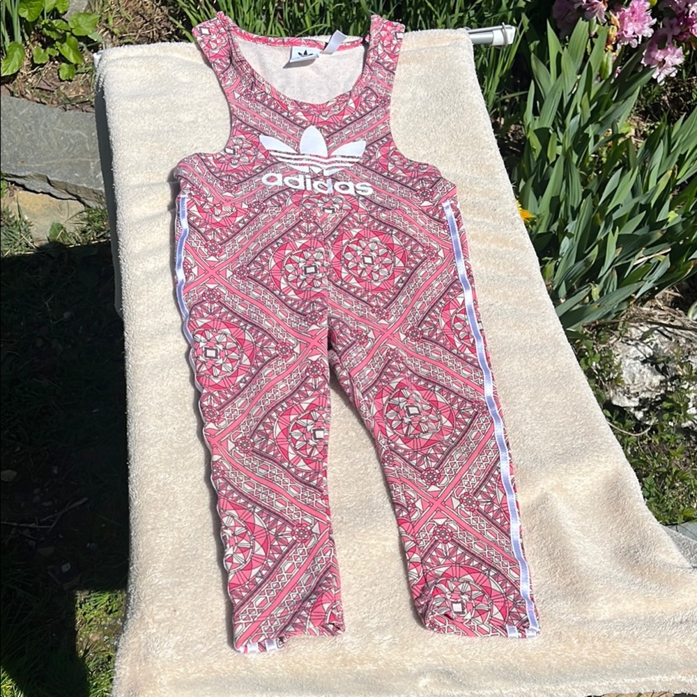 Adidas Pink Patterned Jumpsuit
